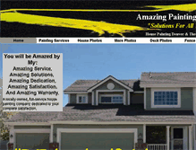 Tablet Screenshot of amazingpaintingsolutions.com